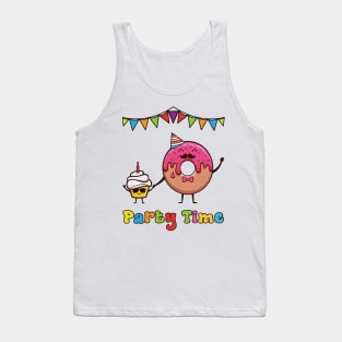 Donut Party Time Tank Top